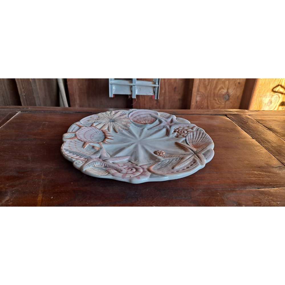 Neiman Marcus Porcelain Shell Plate 10" - Picture 2 of 5